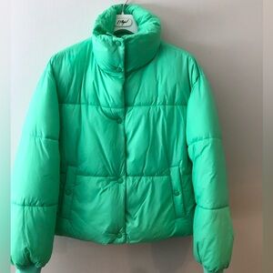 American Eagle Outfitters green Puffer Jacket